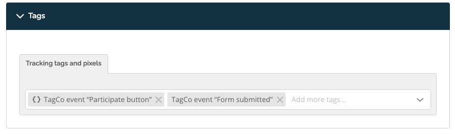 Use GTM event from campaign Tags
